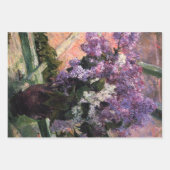 Mary Cassatt - Lilacs in a Window ラッピングペーパーシート (正面)