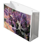 Mary Cassatt - Lilacs in a Window ラージペーパーバッグ (正面アングル)