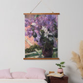 Mary Cassatt - Lilacs in a Window 吊り下げ型タペストリー (寝室)