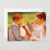 Mary Cassatt-Mrs Cassatt読の孫へ ポストカード (正面/裏面)