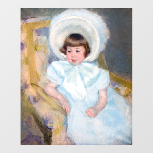 Mary Cassatt - Portrait Louise-Aurore Villeboeuf ウィンドウサイン (シート)