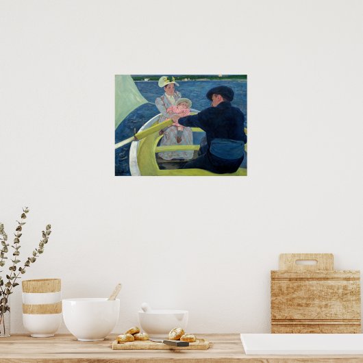 Mary Cassatt - The Boating Party ポスター (キッチン)