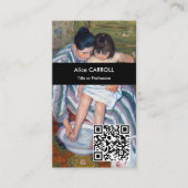Mary Cassatt - The Child's Bath - QR Code 名刺 (正面)