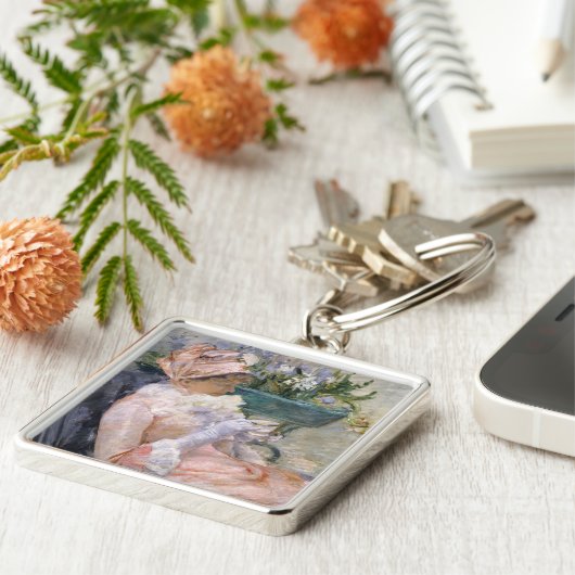 Mary Cassatt - The Cup of Tea キーホルダー (側面)