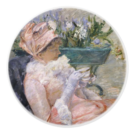 Mary Cassatt - The Cup of Tea セラミックノブ (正面)
