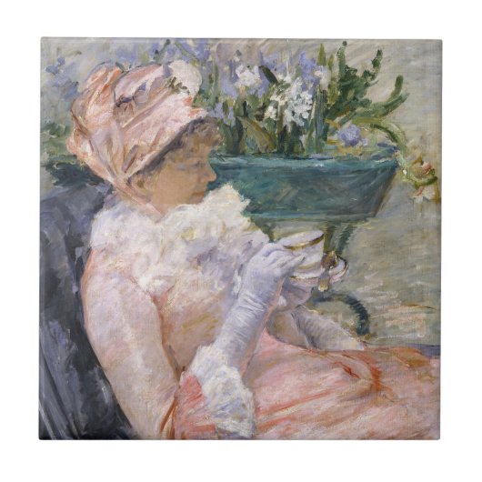 Mary Cassatt - The Cup of Tea タイル (正面)