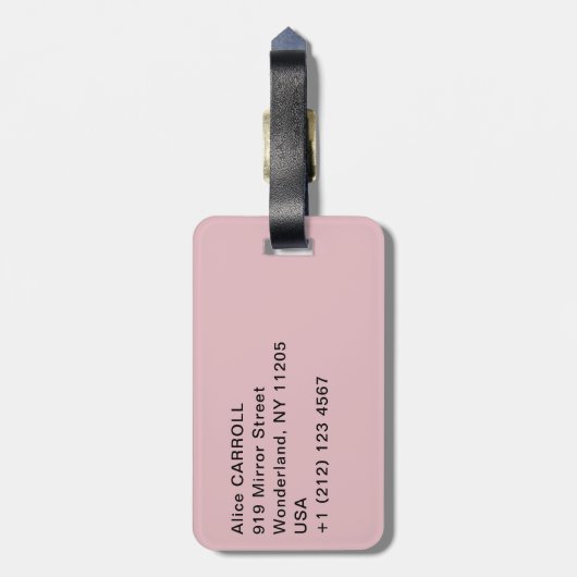 Mary Cassatt - The Cup of Tea ラゲッジタグ (裏面縦)