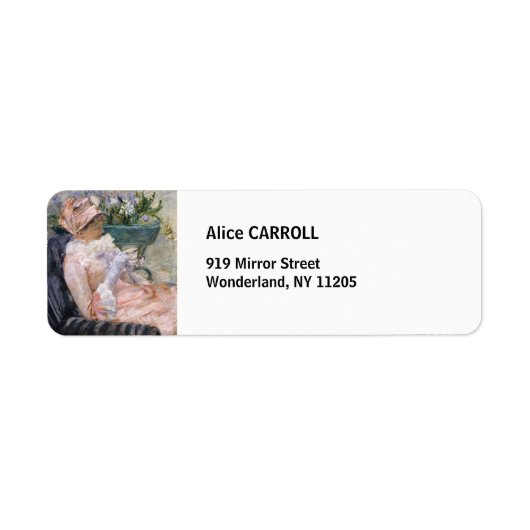 Mary Cassatt - The Cup of Tea ラベル (正面)