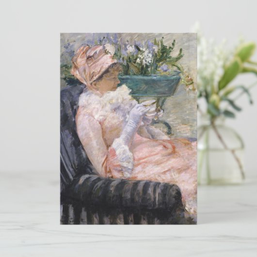 Mary Cassatt - The Cup of Tea 招待状 (スタンド正面)