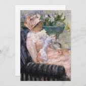 Mary Cassatt - The Cup of Tea 招待状 (正面/裏面)