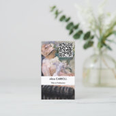 Mary Cassatt - The Cup of Tea - QR Code 名刺 (スタンド正面)