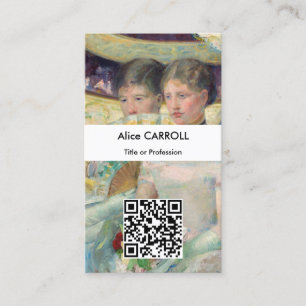 Mary Cassatt - The Loge - QRコード 名刺