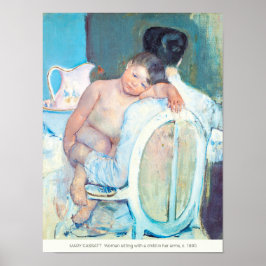 Mary Cassatt Woman with child arms CC1205 ポスター