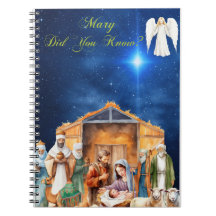 Mary Did You Know?」 - Spiral Notebook