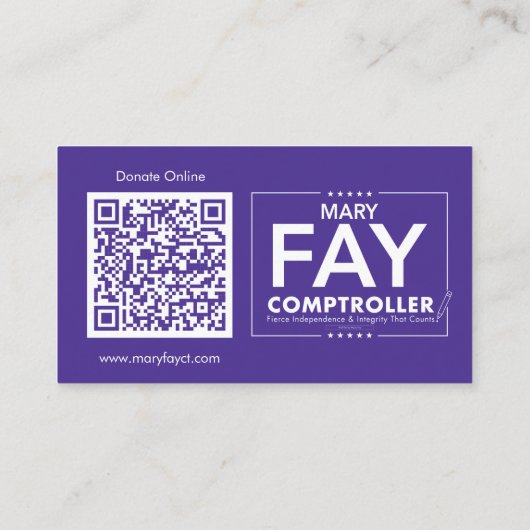 Mary Fay名刺 名刺 (裏面)