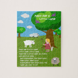 Mary Had a Little Lamb Nursery Rhyme Puzzle ジグソーパズル