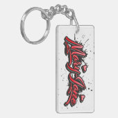 Mary-Jane red Heart Graffiti Schlüsselanhänger キーホルダー (正面左)