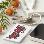 Mary-Jane red Heart Graffiti Schlüsselanhänger キーホルダー (正面右)