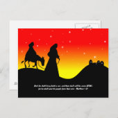 Mary & Joseph, Bible 聖なる書物、 経典Verse ポストカード (正面/裏面)