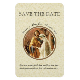 Mary Joseph Catholic SAVE THE 結婚 DATE's マグネット