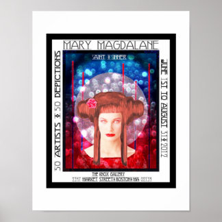 Mary Magdalane Art Gallery Show Boston MA Poster ポスター