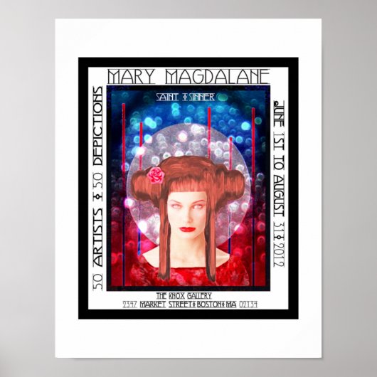 Mary Magdalane Art Gallery Show Boston MA Poster ポスター (正面)