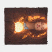 Mary Magdalene フリースブランケット (正面(横))