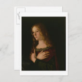 Mary Magdalene、詳細とヴァージンw ポストカード (正面/裏面)