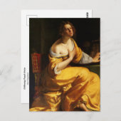 Mary Magdalene by Artemisia Gentileschi Postcard ポストカード (正面/裏面)