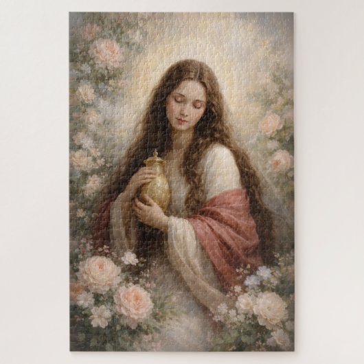 Mary Magdalene Classical Peaceful Timeless Pastel ジグソーパズル (縦)