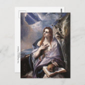 Mary Magdalene in Penitence by El Greco Pustcard ポストカード (正面/裏面)