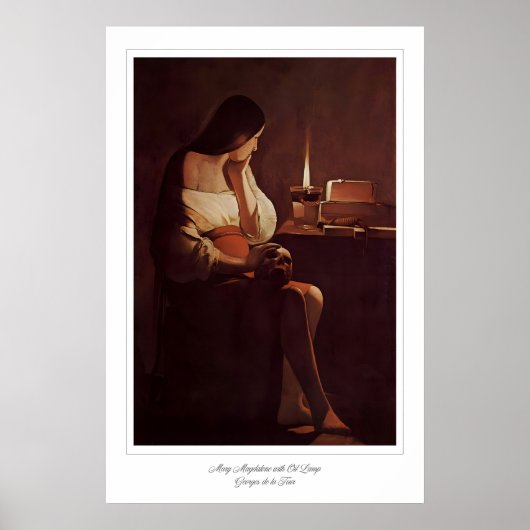 Mary Magdalene with Oil Lamp  Art Print. Witches ポスター (正面)