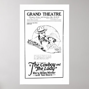 Mary Miles Minter 1922ヴィンテージ広告ポスター ポスター