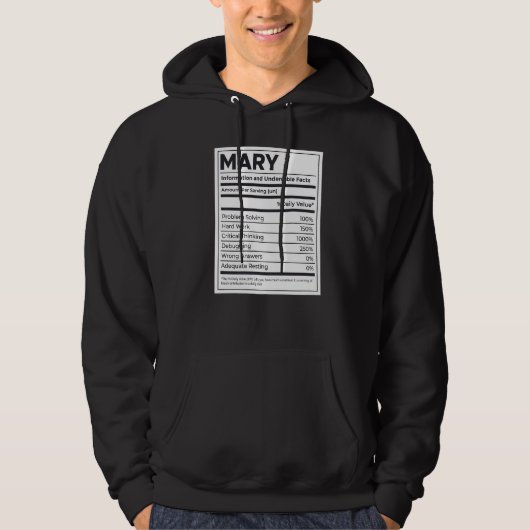 Mary Nutrition Information Problem Solving懸命 パーカ (正面)