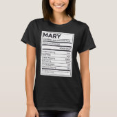 Mary Nutrition Information Problem Solving懸命W Tシャツ (正面)