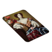 Mary of Modena (1658-1718)、c.1680 (キャンバス上の油) マグネット (右側)