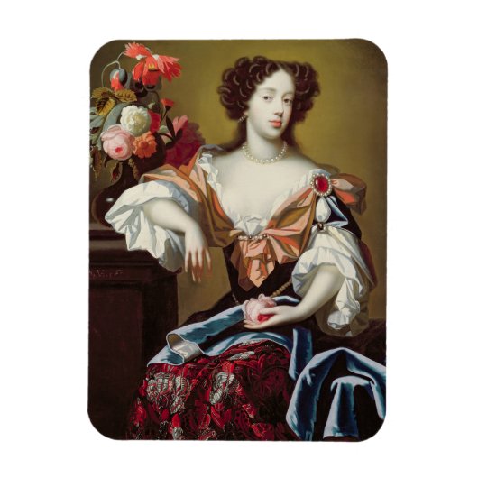 Mary of Modena (1658-1718)、c.1680 (キャンバス上の油) マグネット (縦)