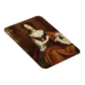 Mary of Modena (1658-1718)、c.1685 (キャンバス上の油) マグネット (右側)