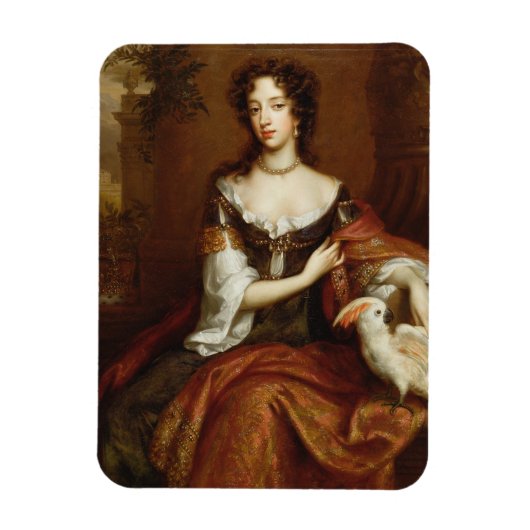Mary of Modena (1658-1718)、c.1685 (キャンバス上の油) マグネット (縦)