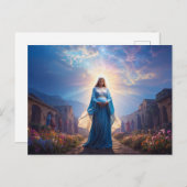 Mary of Nazareth Walking Alone ポストカード (正面/裏面)