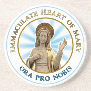 Mary Ora Pro Nobisの完全なハート コースター