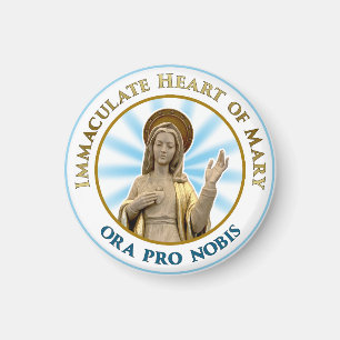 Mary Ora Pro Nobisの完全なハート マグネット