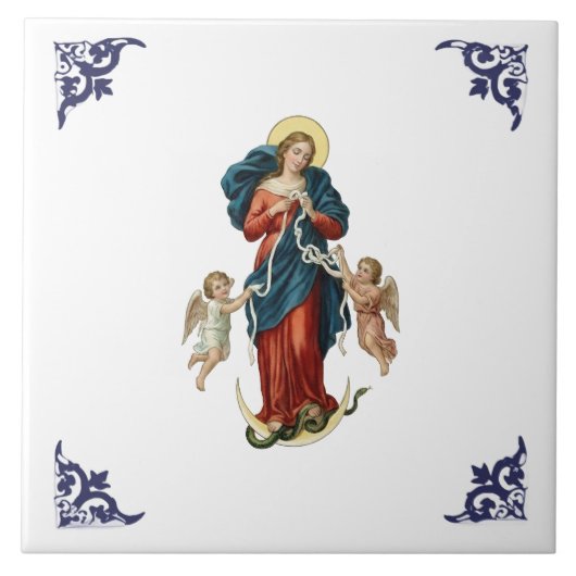 Mary Our Lady Undoer of Knots Religious タイル (正面)