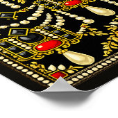 Mary Queen of Scots Jewells Inspired Design  ポスター (角)