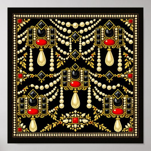 Mary Queen of Scots Jewells Inspired Design  ポスター (正面)