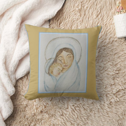 Mary’s Mantle & Child Christmas クッション (ブランケット)