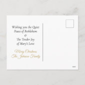 Mary’s Mantle & Child Christmas Postcard シーズンポストカード (裏面)