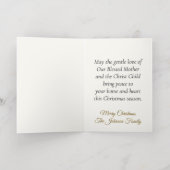 Mary’s Mantle Foil Christmas Card 箔シーズンカード (内側レイダウン)