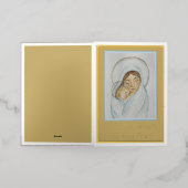 Mary’s Mantle Foil Christmas Card 箔シーズンカード (外側レイダウン)