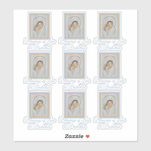 Mary’s Mantle Vinyl Sticker Set – Blessings Love シール (シート)